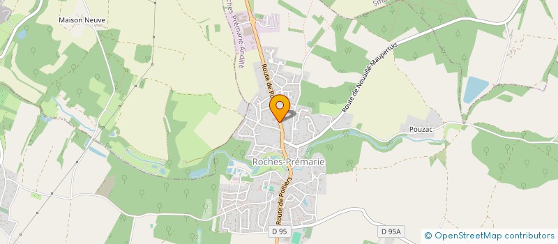 localisation de l'entreprise RESIDENCE LES CHAUMES  NOUAILLE-MAUPERTUIS