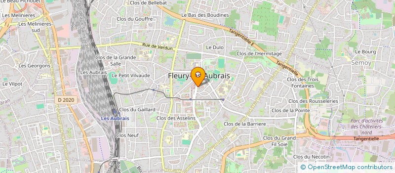 localisation de l'entreprise RESIDENCE LES COROLLES I à FLEURY-LES-AUBRAIS