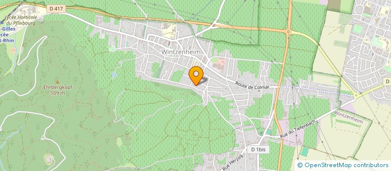 localisation de l'entreprise RESIDENCE LES ECUREUIL 2  WINTZENHEIM