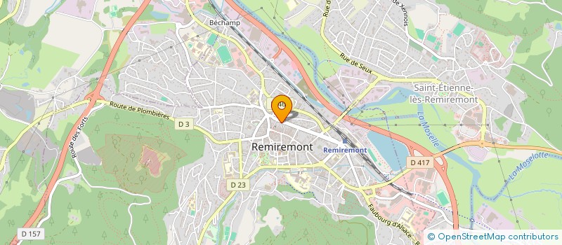 localisation de l'entreprise RESIDENCE LES EGLANTINES  REMIREMONT