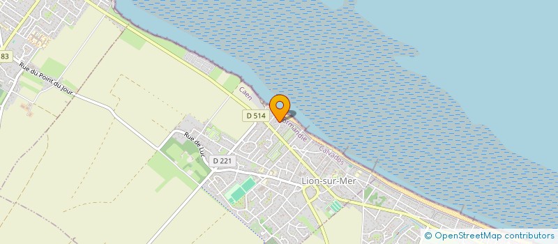 localisation de l'entreprise RESIDENCE LES EMBRUNS  LION-SUR-MER