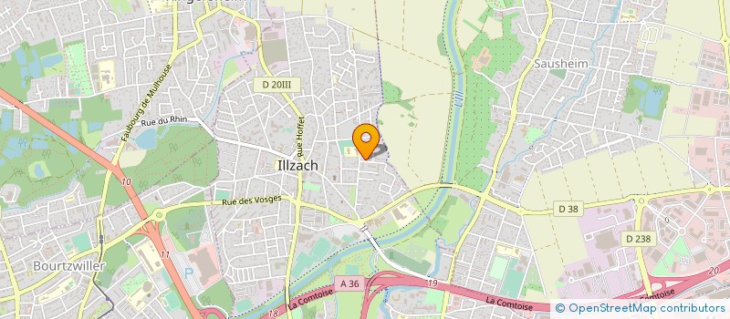 localisation de l'entreprise RESIDENCE LES ERABLES  ILLZACH