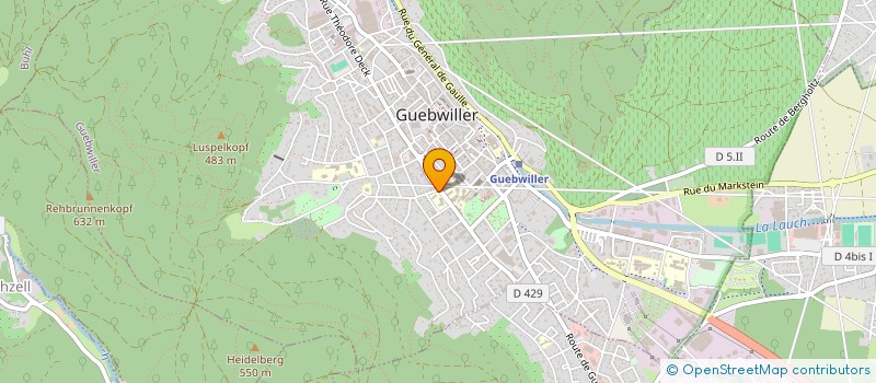 localisation de l'entreprise RESIDENCE LES ERABLES à GUEBWILLER