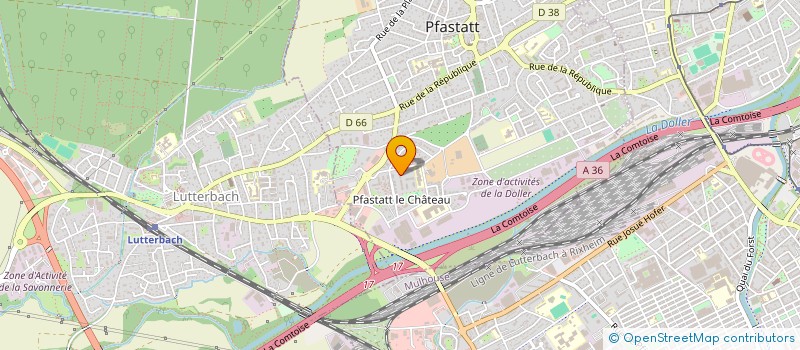 localisation de l'entreprise RESIDENCE LES FERRANDINES  PFASTATT