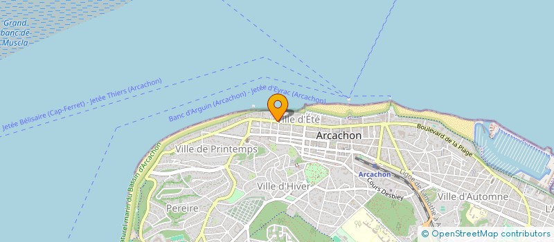 localisation de l'entreprise RESIDENCE LES FLOTS - ARC  ARCACHON