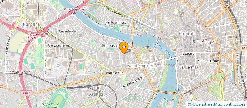 localisation de l'entreprise RESIDENCE LES GEMEAUX 1 à TOULOUSE