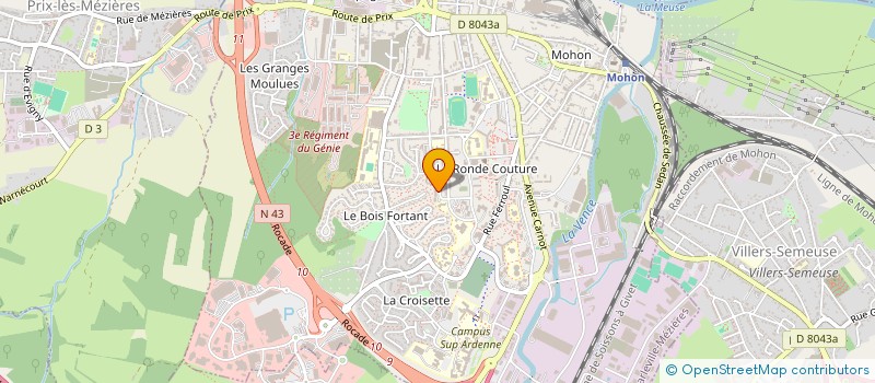 localisation de l'entreprise RESIDENCE LES GRIVES  CHARLEVILLE-MEZIERES