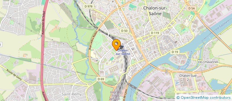 localisation de l'entreprise RESIDENCE LES HAUTS DE SAINT COSME  CHALON-SUR-SAONE