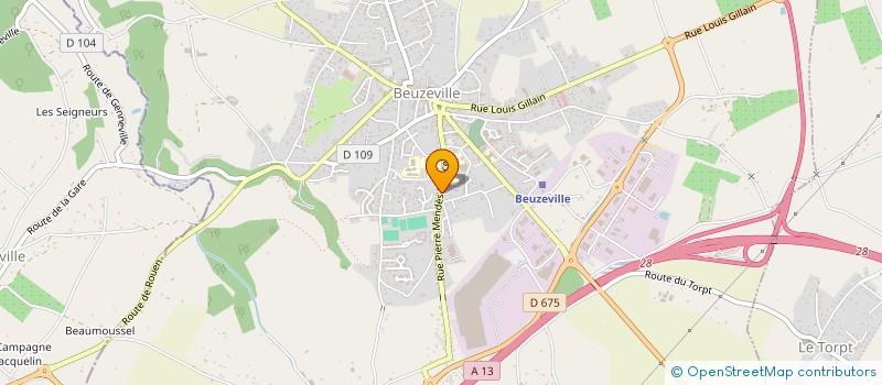 localisation de l'entreprise RESIDENCE LES HORTENSIAS  BEUZEVILLE