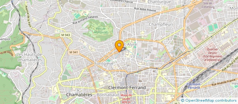 localisation de l'entreprise RESIDENCE LES IRIS  CLERMONT-FERRAND