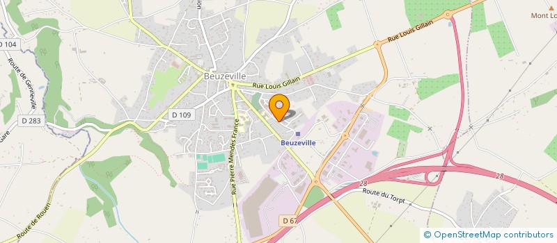 localisation de l'entreprise RESIDENCE LES JARDINS D 'ANGELIQUE ET D'AURELIS  BEUZEVILLE