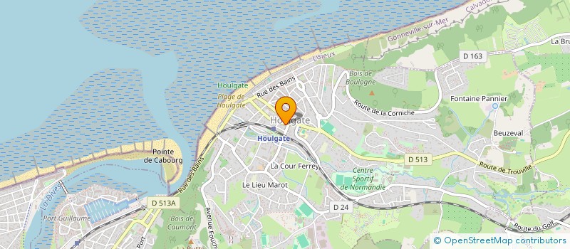 localisation de l'entreprise RESIDENCE LES JARDINS D'HOULGATE  HOULGATE