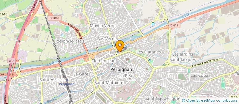 localisation de l'entreprise RESIDENCE LES JARDINS DE L'EVASION  PERPIGNAN