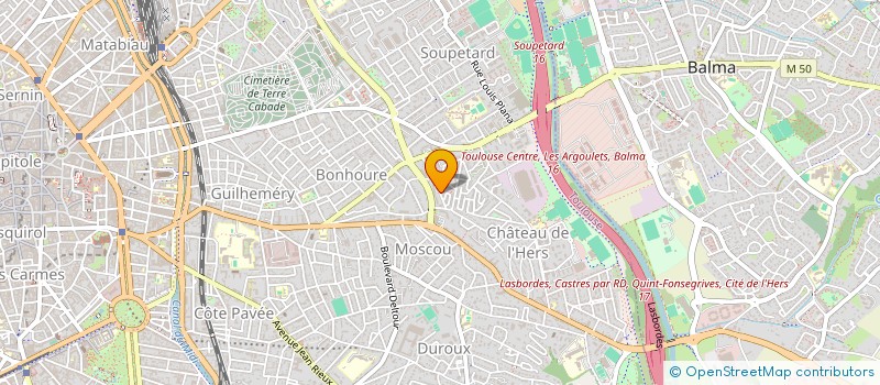 localisation de l'entreprise RESIDENCE LES JARDINS DE LA ROSERAIE à TOULOUSE