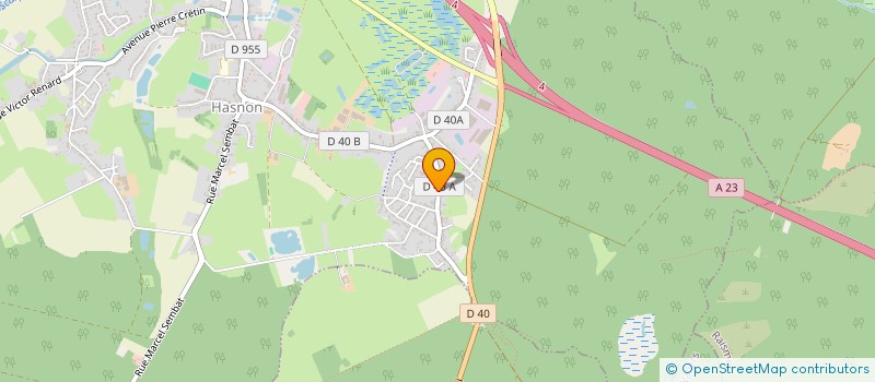 localisation de l'entreprise RESIDENCE LES JARDINS DE THEO  HASNON