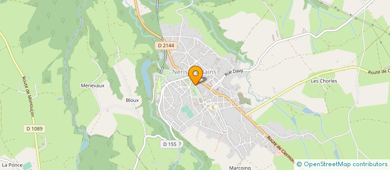 localisation de l'entreprise RESIDENCE LES LILAS  NERIS-LES-BAINS