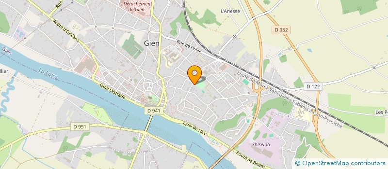 localisation de l'entreprise RESIDENCE LES LILAS  GIEN