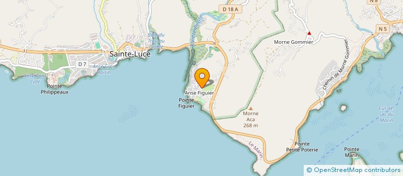 localisation de l'entreprise RESIDENCE LES MAHOGANIES  RIVIERE-PILOTE