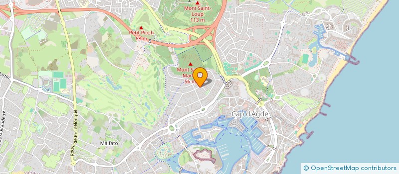 localisation de l'entreprise RESIDENCE LES MAS DU CAP VERT  AGDE