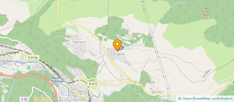 localisation de l'entreprise RESIDENCE LES MELEZES DE PRADES ARIEGE à PRADES