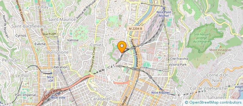 localisation de l'entreprise RESIDENCE LES MENESTRELS à NICE