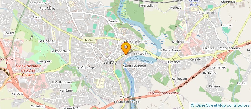 localisation de l'entreprise RESIDENCE LES MOUETTES à AURAY