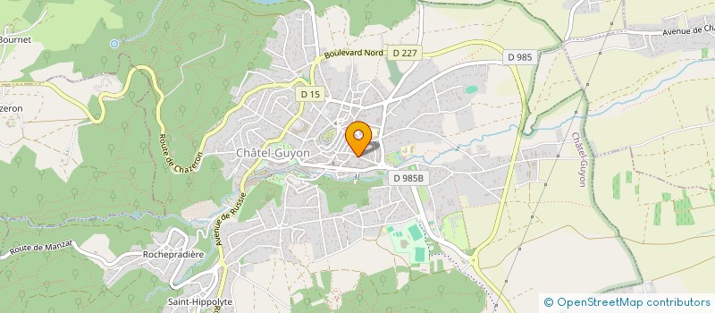 localisation de l'entreprise RESIDENCE LES NATIONS  CHATEL-GUYON