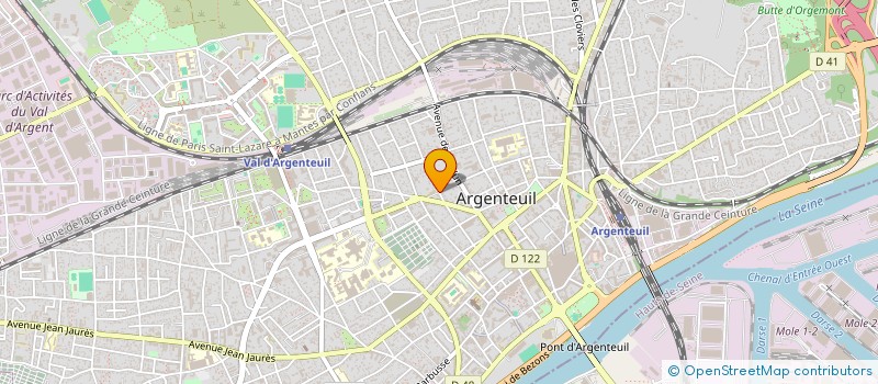 localisation de l'entreprise RESIDENCE  LES PENSEES à ARGENTEUIL