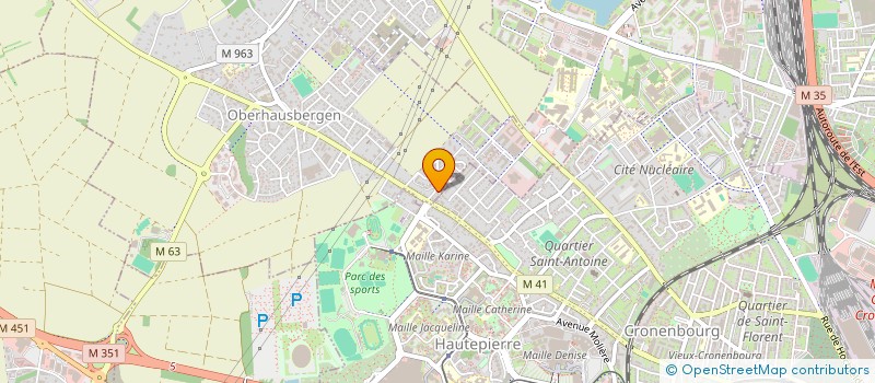 localisation de l'entreprise RESIDENCE LES POETES  OBERHAUSBERGEN