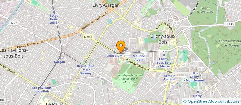 localisation de l'entreprise RESIDENCE LES POMMIERS à CLICHY-SOUS-BOIS