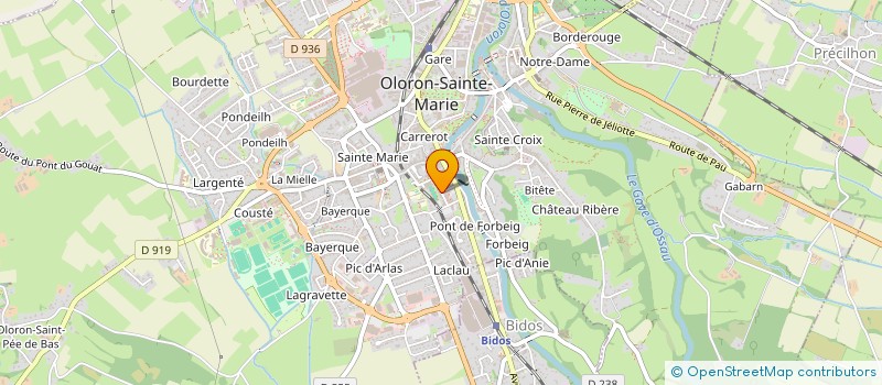 localisation de l'entreprise RESIDENCE LES PORTES DES PYRENEES  OLORON-SAINTE-MARIE