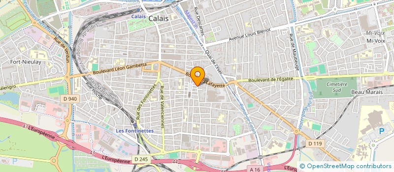 localisation de l'entreprise RESIDENCE LES PRAIRIES  CALAIS