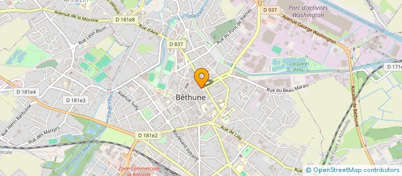 localisation de l'entreprise RESIDENCE LES RECOLLETS  BETHUNE