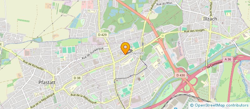 localisation de l'entreprise RESIDENCE LES ROMAINS  MULHOUSE