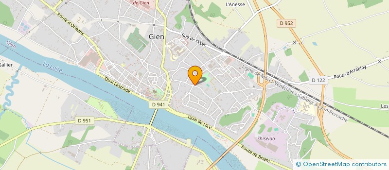 localisation de l'entreprise RESIDENCE LES ROSIERS  GIEN