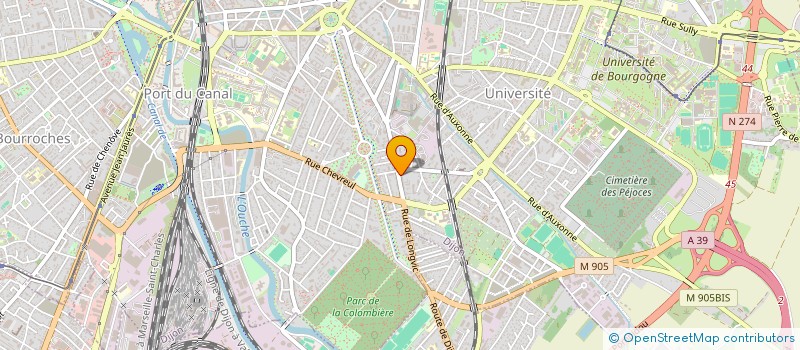 localisation de l'entreprise RESIDENCE LES SAPINS  DIJON