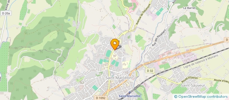 localisation de l'entreprise RESIDENCE LES SAULES  SAINT-MARCELLIN