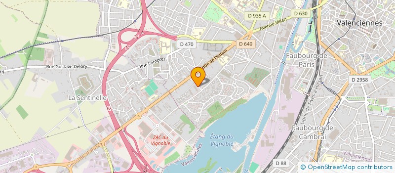 localisation de l'entreprise RESIDENCE LES TANINS à VALENCIENNES