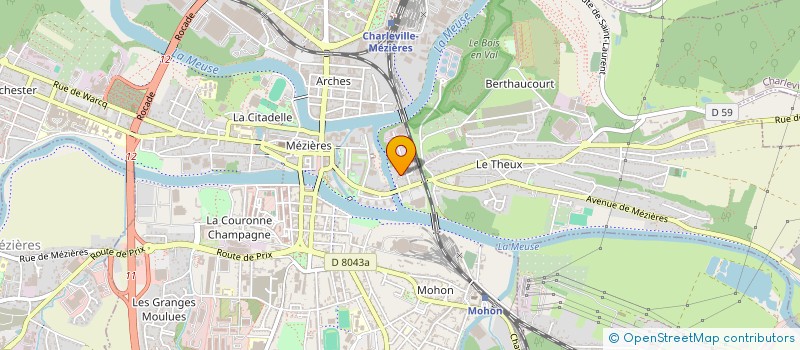 localisation de l'entreprise RESIDENCE LES TERRASSES DE BOURGOGNE  CHARLEVILLE-MEZIERES