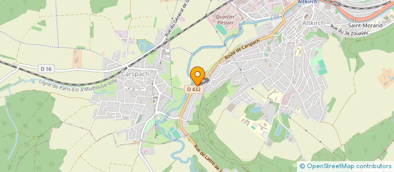 localisation de l'entreprise RESIDENCE LES TERRASSES DE L ILLBERG  CARSPACH