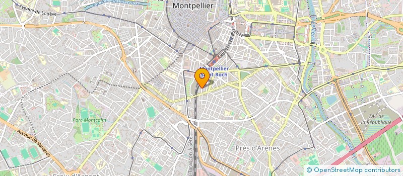 localisation de l'entreprise RESIDENCE LES TERRASSES DES GLYCINES à MONTPELLIER