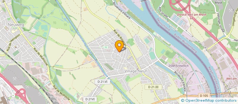 localisation de l'entreprise RESIDENCE LES TERRASSES DES JARDINS  VILLAGE-NEUF