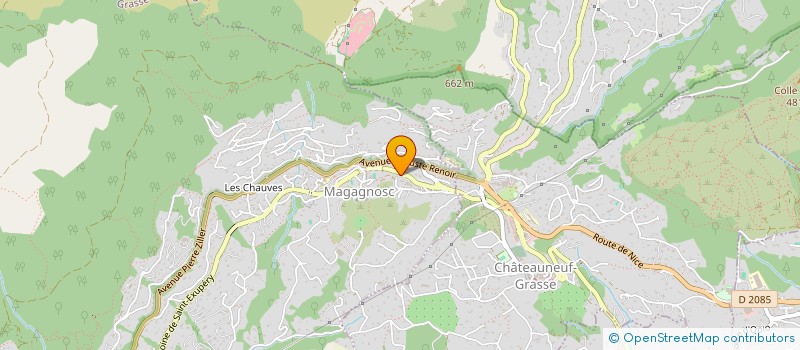 localisation de l'entreprise RESIDENCE LES TREILLES  GRASSE