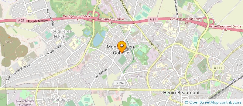 localisation de l'entreprise RESIDENCE LES TROIS MAILLES  MONTIGNY-EN-GOHELLE