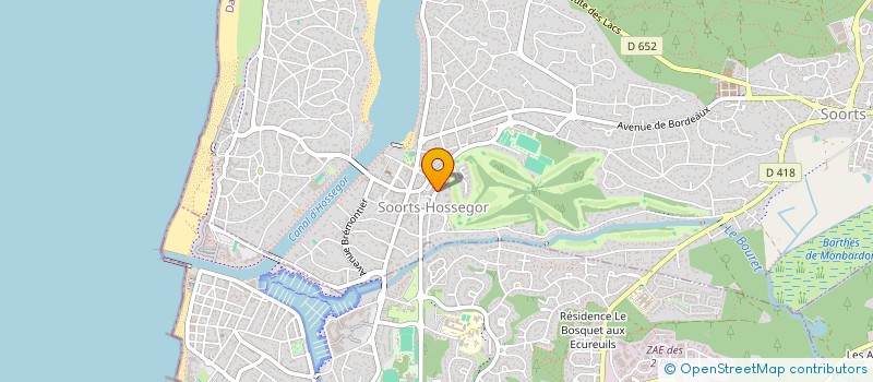 localisation de l'entreprise RESIDENCE LES TROIS MARQUISES  SOORTS-HOSSEGOR