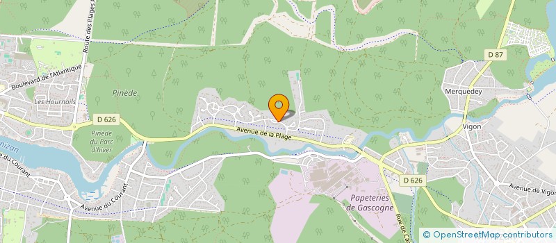 localisation de l'entreprise RESIDENCE LES TROUNQUES  MIMIZAN