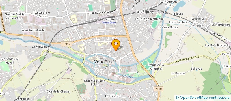 localisation de l'entreprise RESIDENCE LES URSULES  VENDOME