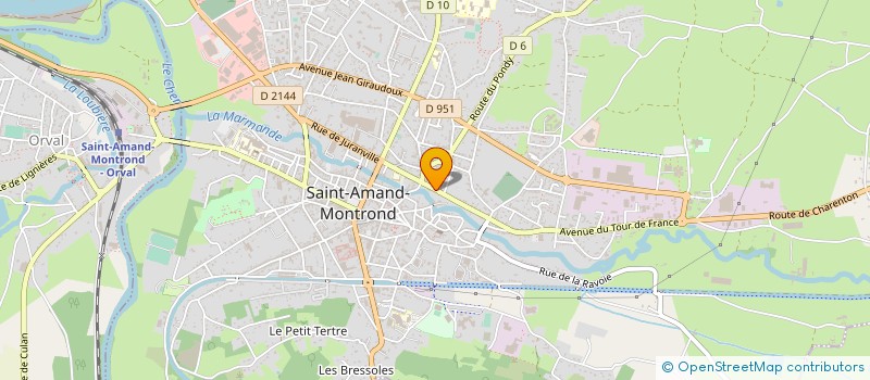 localisation de l'entreprise RESIDENCE LETABARY  SAINT-AMAND-MONTROND