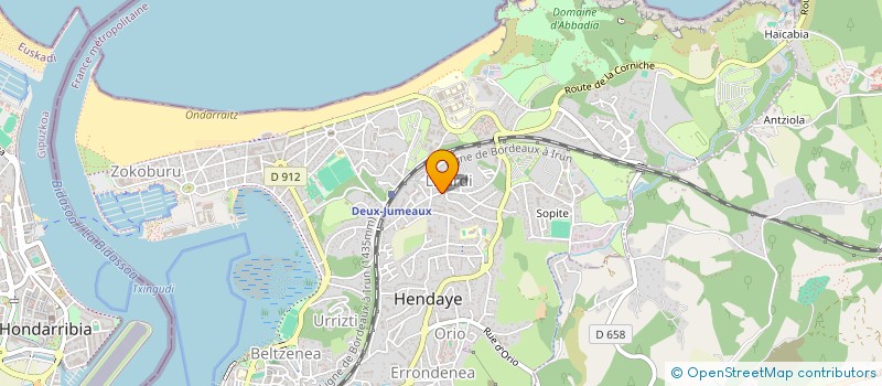 localisation de l'entreprise RESIDENCE LIZARDI BERRI  HENDAYE