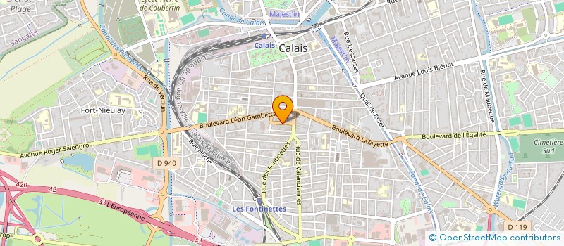 localisation de l'entreprise RESIDENCE LOCOCHE  CALAIS